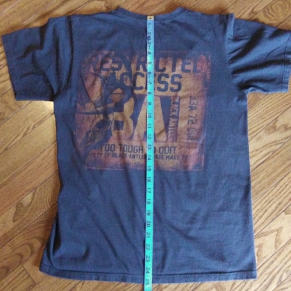 Black Antler Men's Medium Short Sleeve T-Shirt - Picture 7 of 8